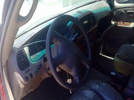 2002 TOYOTA TUNDRA, BURGUNDY, LIMITED, EXTD CAB, 4.7L, AT, 2WD. Z25123